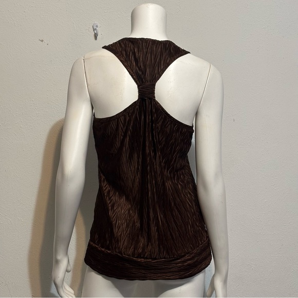 Y2K vintage HeartSoul brown sleeveless tunic top Sz L - Picture 8 of 9